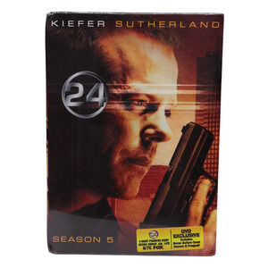 24 Kiefer Sutherland Season 5 Seven Disc DVD Set - Widescreen - Sealed